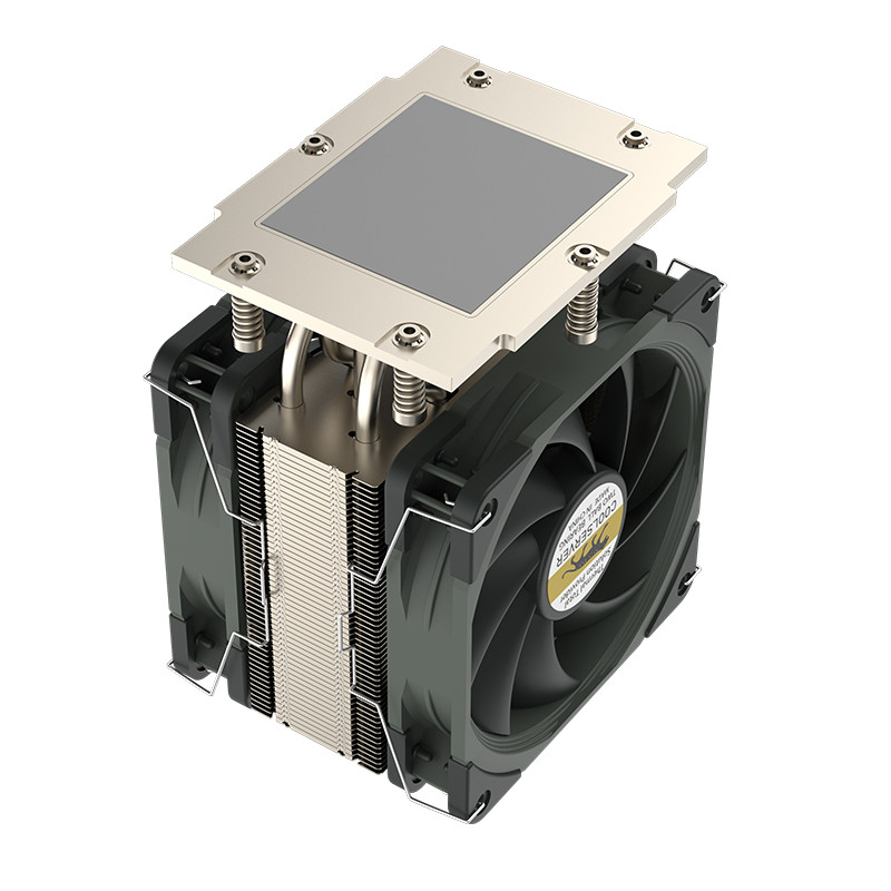 AMD SP5 หม้อน้ํา CPU 4U Ultra Micro H13SSL EPYC SP5 พัดลม EPYC9004 พัดลมคู่เงียบ