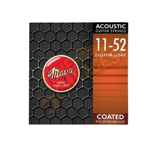 Maya Acoustic Guitar Strings Coated Phospher Bronze สายกีต้าร์โปร่งเคลือบ เบอร์ 10 และ เบอร์ 11