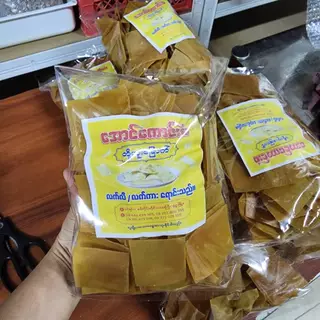 ข้าวเกรียบถั่วลันเตา ข้าวเกรียบแบบดิบ ข้าวเกรียบพม่า มีสองขนาด 350กรัม - 800กรัม