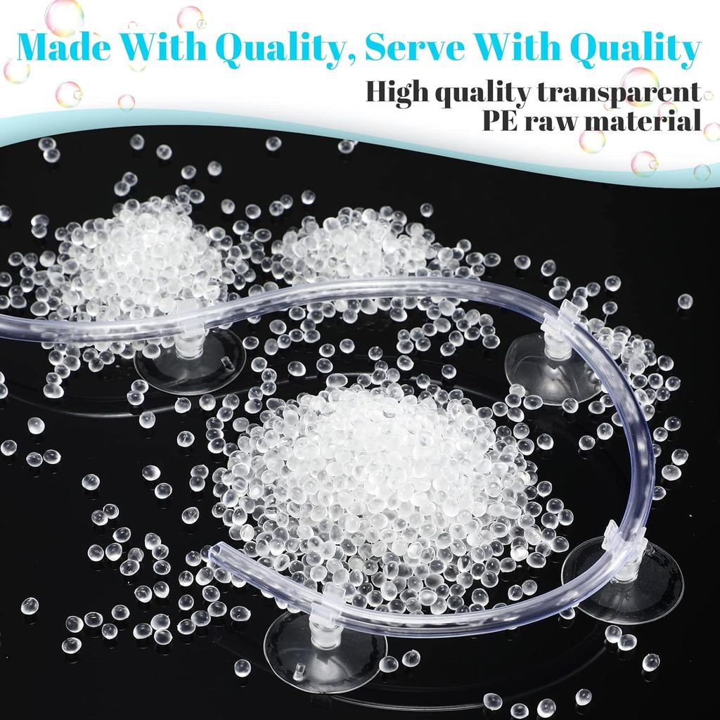 Boao 32.8 ft Aquarium CO2 Proof Tubing Clear Airline Tubing Aquarium Air Tubing 5/16 Inch with 12 Pc