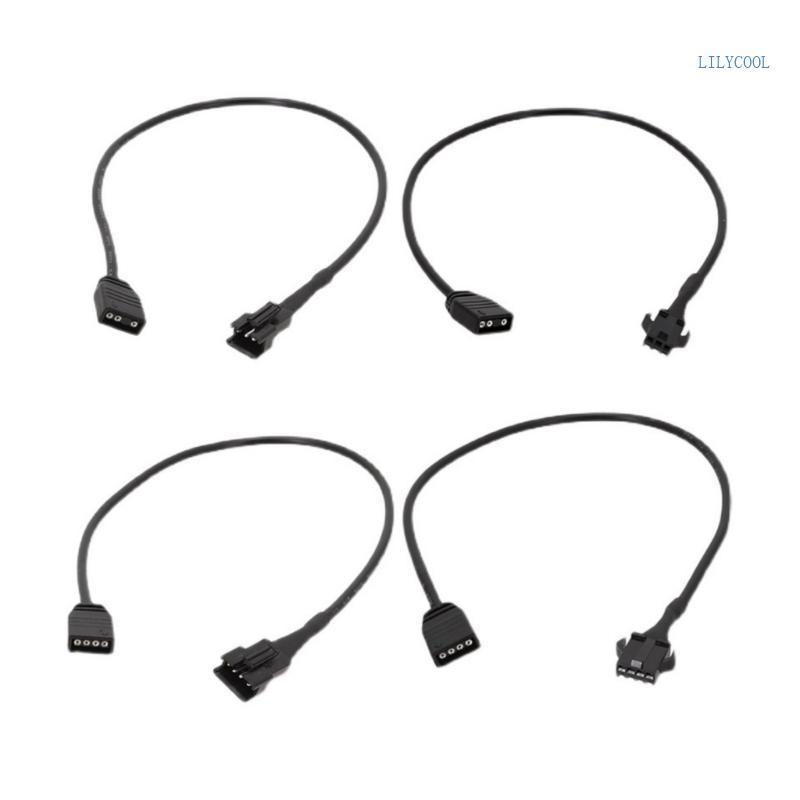 สายเคเบิลต่อขยาย ARGB ของCH เข้ากันได้กับสายไฟ DEEPCOOL Lian Li PC ARGB