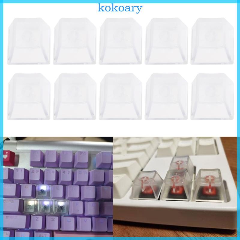 KOK โปร่งใส Keycap R4 ความสูงหนา ABS Backlit Keycap ชุด Matte Backlit Keycap สําหรับคีย์บอร์ดแบบกลไก