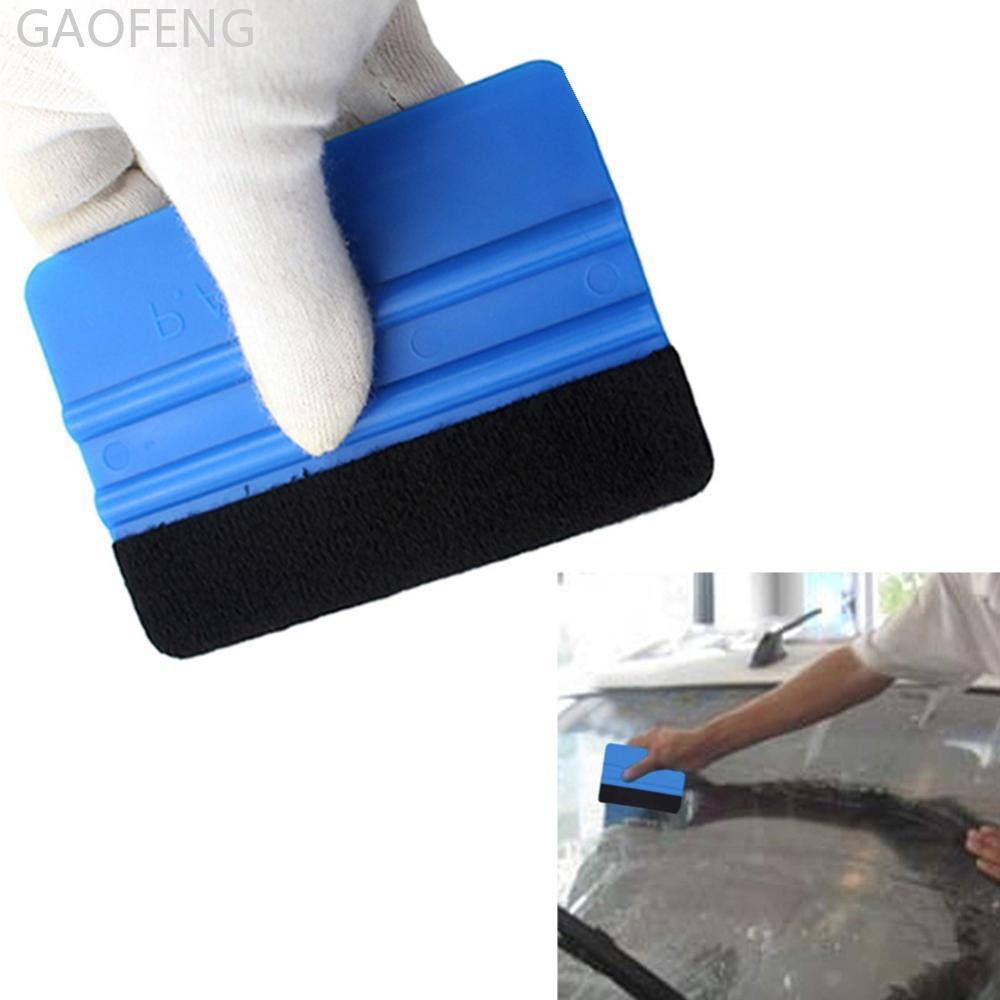 GAOFENG 1 ชิ้นรถฟิล์มไวนิลห่อ Scraper เครื่องมือสีฟ้าไม้กวาด Felt Edge สติกเกอร์ E6Q4