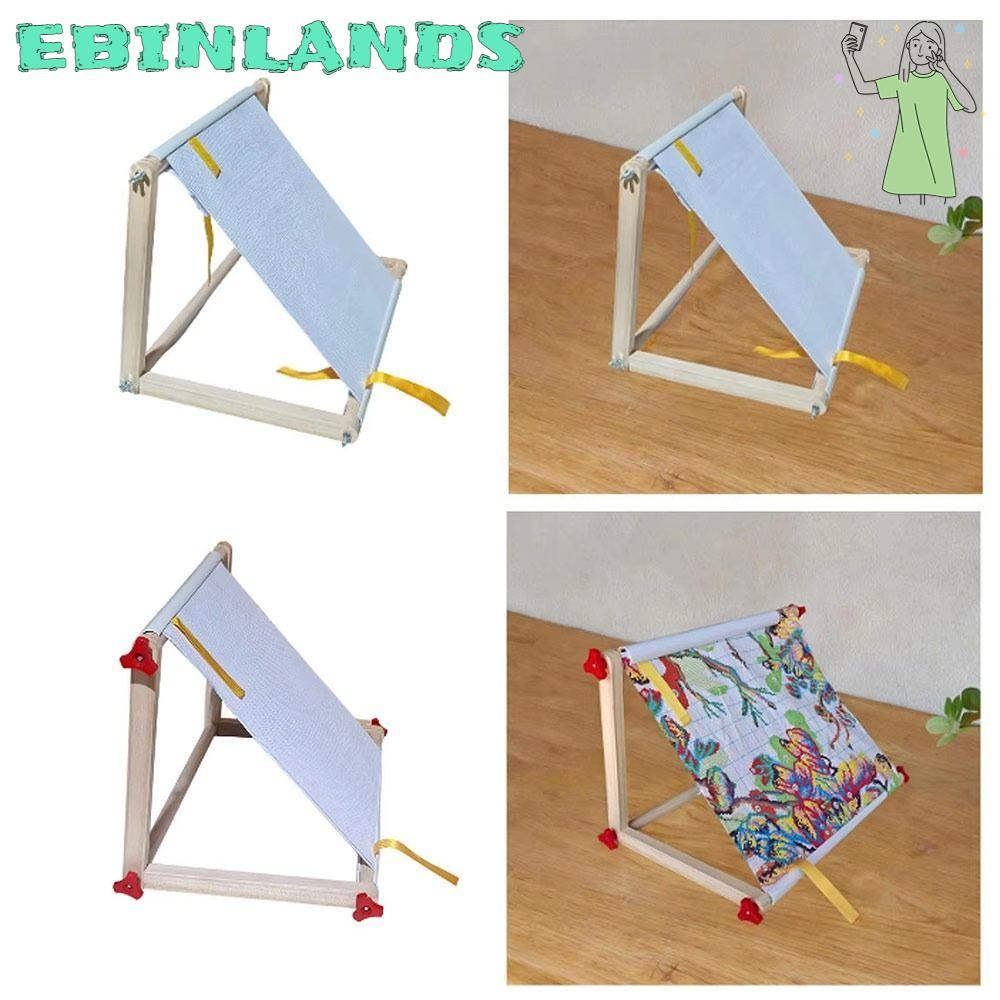 EBINLANDSFA ขาตั้งกรอบข้าม, โครงปักไม้ DIY, ทนทานใช้งานง่าย Multi-function Crafting Support สําหรับ Home Quilting Cross