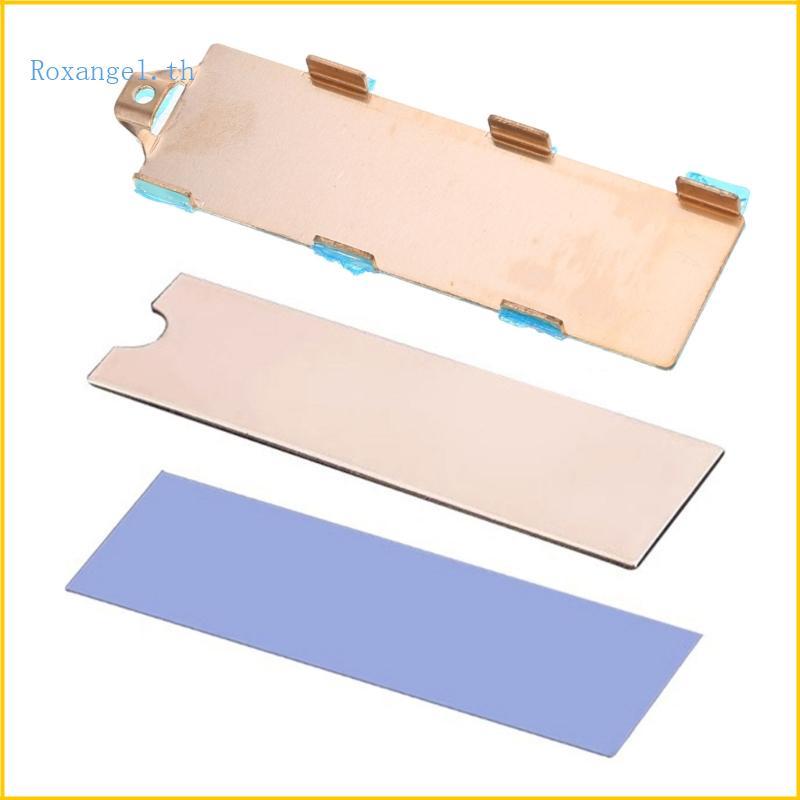 ROX Advanced M 2 NVMe 2280 SSD Cooling Heatsink M 2 2280 SSD ฮีทซิงค์คูลเลอร์