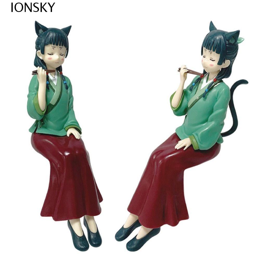 IONSKY รูปเภสัชกร, รุ่น Q อะนิเมะ Periphery Maomao Action Figure, ตกแต่งบ้านนั่งการ์ตูน PVC ตุ๊กตา M