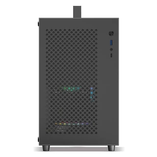 📢READY STOCK📢S9 แชสซี M-ATX คอมพิวเตอร์เดสก์ท็อป MINI กรณีหลักที่ว่างเปล่าเดสก์ท็อปสีขาว 240 น้ํา Cooling ด้านข้างโปร่