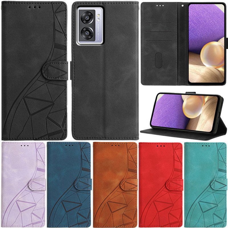 หรูหราปลอกสําหรับOppo A57 A77 A18 A38 A58 4G A78 4G A17 A96 4G A76 A74 5G A54 5G Reno10 Pro 5G Reno8 Pro 5G Retroกระเป๋าสตางค์หนังPUกรณีพลิกผิว