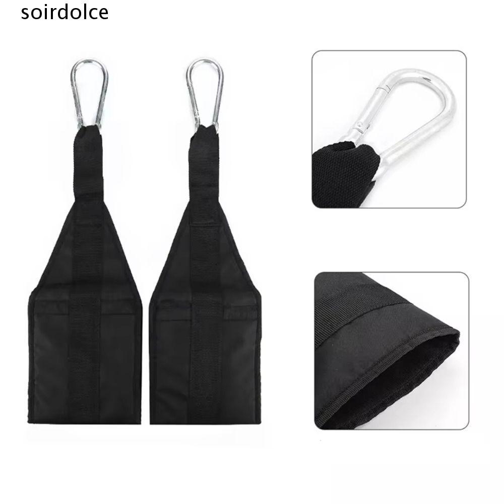 SOIRDOLCE Fitness AB Sling Straps, Suspension Rip-Resistant เข็มขัดพยุงออกกําลังกาย, Pull Up Bar กล้