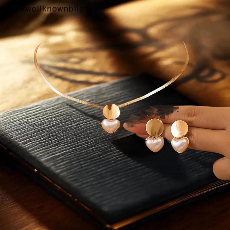 ชุดเครื่องประดับสำหรับผู้หญิง จี้งูและสร้อยคอมินIMALIST พร้อมต่างหู CCD