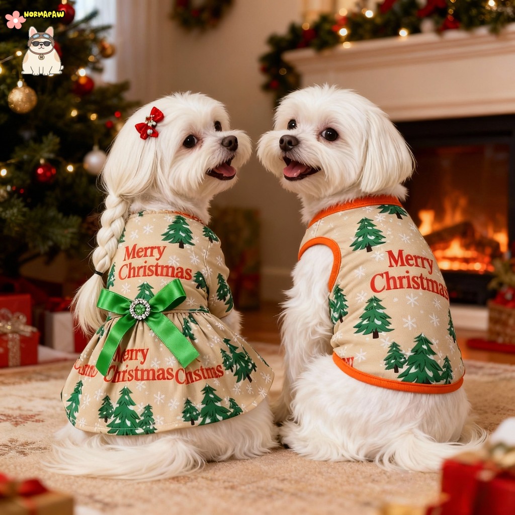 เสื้อผ้าสุนัขคริสต์มาสสําหรับสุนัขขนาดกลางขนาดเล็กแมว Xmas Deer Snowman พิมพ์ลูกสุนัขเสื้อยืด Pug เสื้อกั๊ก Chihua Pug สัตว์เลี้ยงเครื่องแต่งกาย