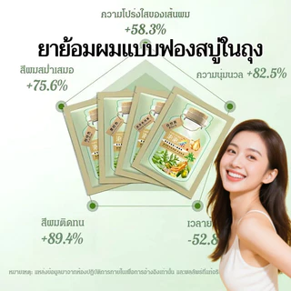 10ชิ้น/20มล โรงงานบับเบิ้ล ย ้ อมผม เป็นธรรมชาติ ฟองพฤกษศาสตร์ใหม่ สําหรับผมสีเทา ความคุ้มครอง สีผลไม้ ครีมย ้ อมผมพืชธรรมชาติ แชมพู