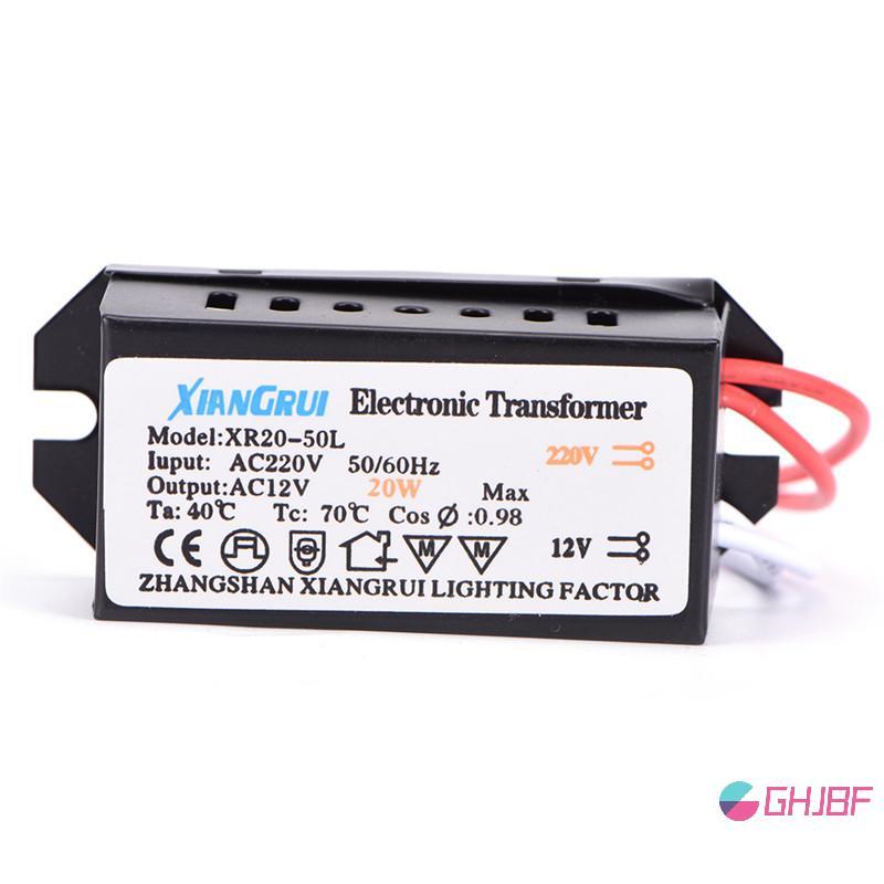 GHJBF] 20W AC 220V ถึง 12V LED Power Supply Driver หม้อแปลงอิเล็กทรอนิกส์ คอเต่า สสส.น.ค.