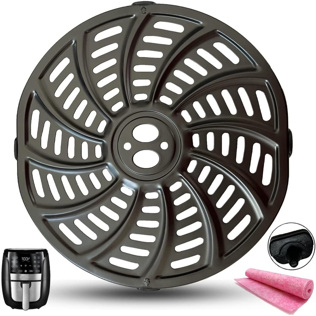 6QT Air Fryer เปลี่ยนถาด Crisper สําหรับ Gourmia GAF698/GAF686 Air Fryer, อัพเกรด Air Fryer Grill แผ