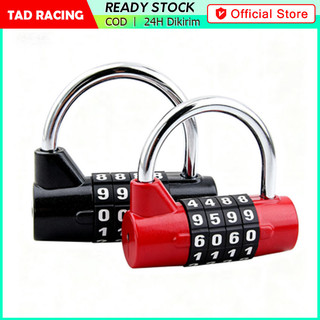 Gembok Angka Digit Pintu Pagar Rumah Multifungsi Padlock Gembok Kombinasi / Gembok Pagar Angka 4 Digit Gembok Angka Panjang Gembok Nomor Bentuk U