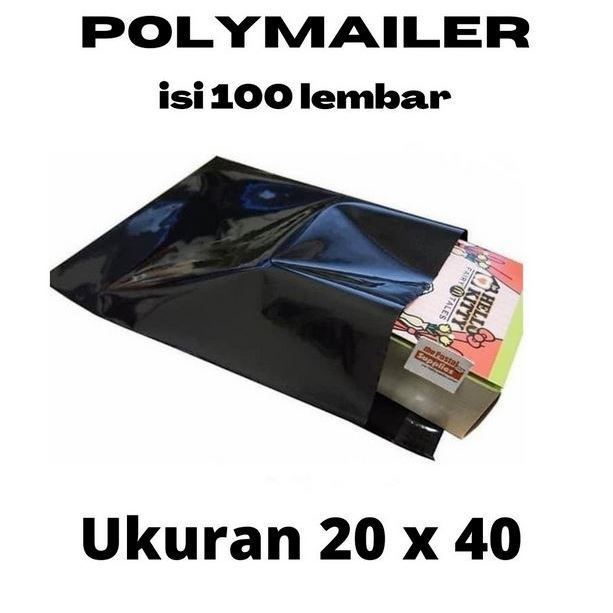 Black LDPE Polymailer Plastic +25% 20x40 – Medium Package Expedition Bag