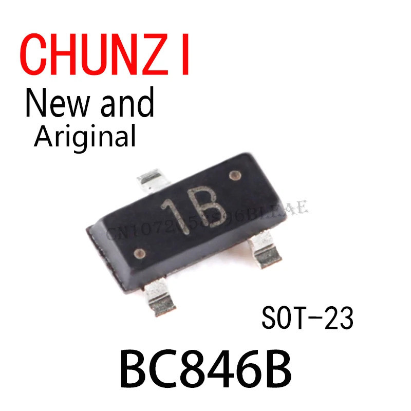 100 ชิ้นใหม่และต้นฉบับ SMD BC846 ทรานซิสเตอร์ SOT-23 BC846B ในสต็อก FR1C