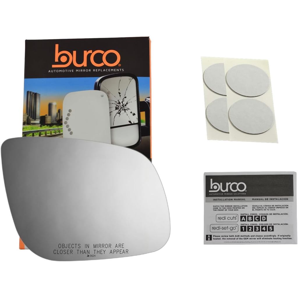 เหมาะกับ 15-19 Sedona Right Passenger กระจกกระจกนูนเลนส์ USA w/กาว