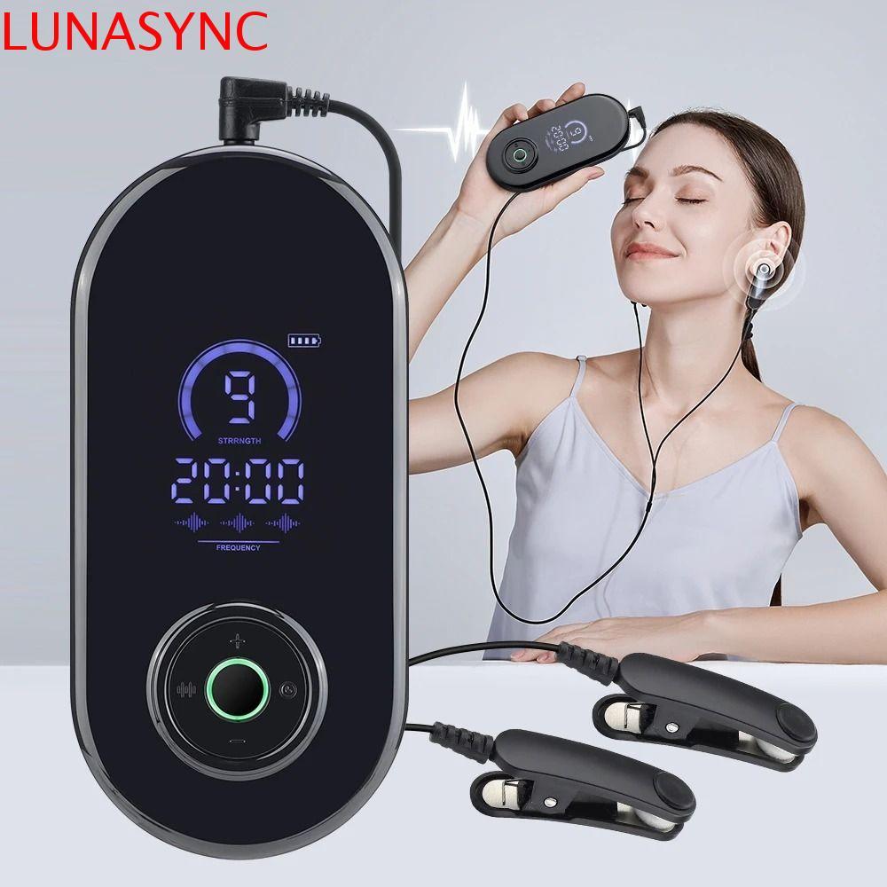 LUNASYNC CES Fast Sleep Aid, อัจฉริยะ Deep Sleep Microcurrent Sleep Aid Instrument, คุณภาพสูง Cranial Electrotherapy กระตุ้นคลิปหูประเภท CES Therapy Aid อุปกรณ์