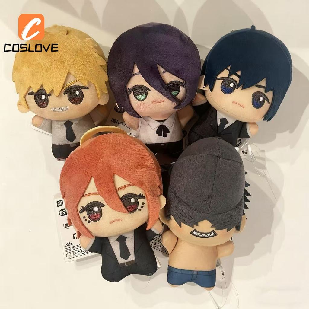 Anime Chainsaw Man ตุ๊กตาขนาดเล็กตุ๊กตาของเล่น Denji Makima Aki Reze ตุ๊กตาผ้าฝ้ายตุ๊กตาตกแต่งของขวั