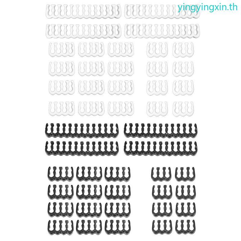 YIN 1 ชุด 24Pin x 4 8Pin x 12 6Pin x 8 PP Clamp Clip Dresser สําหรับ 3 4 มม.ชุด