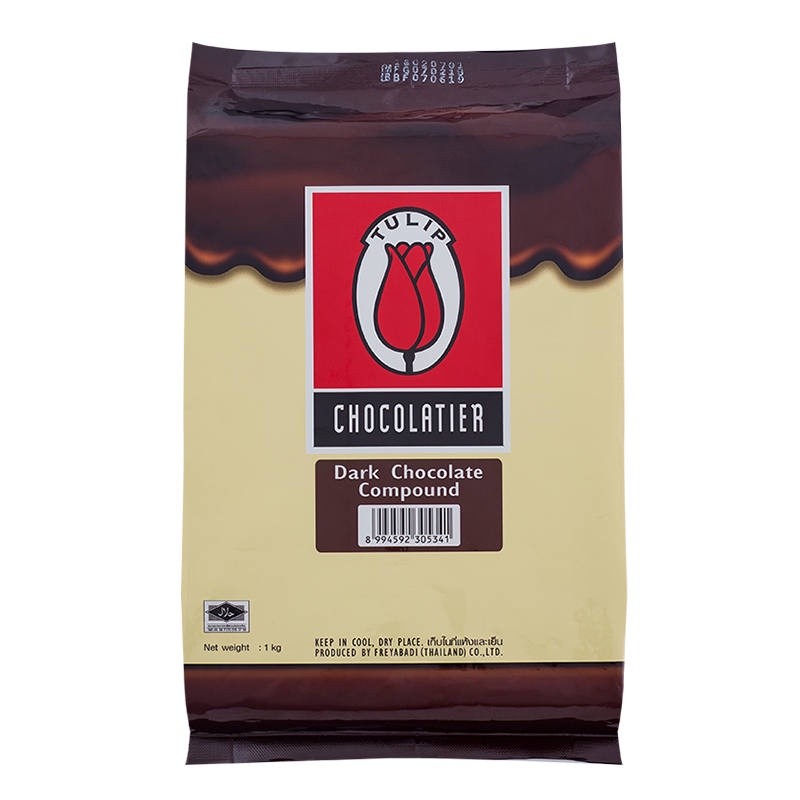 ทิวลิปดาร์กช็อกโกแลต 1กก. Tulip Dark Chocolate 1kg.