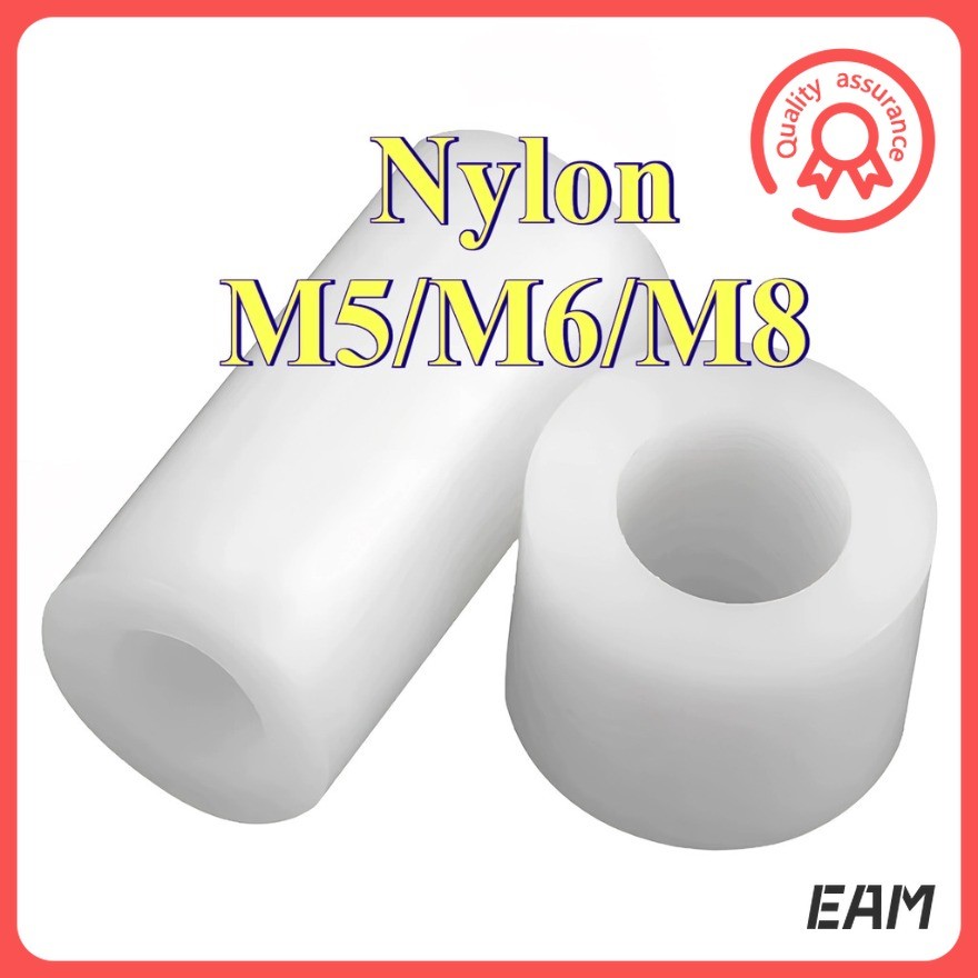 คอลัมน์แยก ABS สีขาว ฉนวน Hollow ผ่านคอลัมน์ M5/M6/M8 [EAM-FC-G]