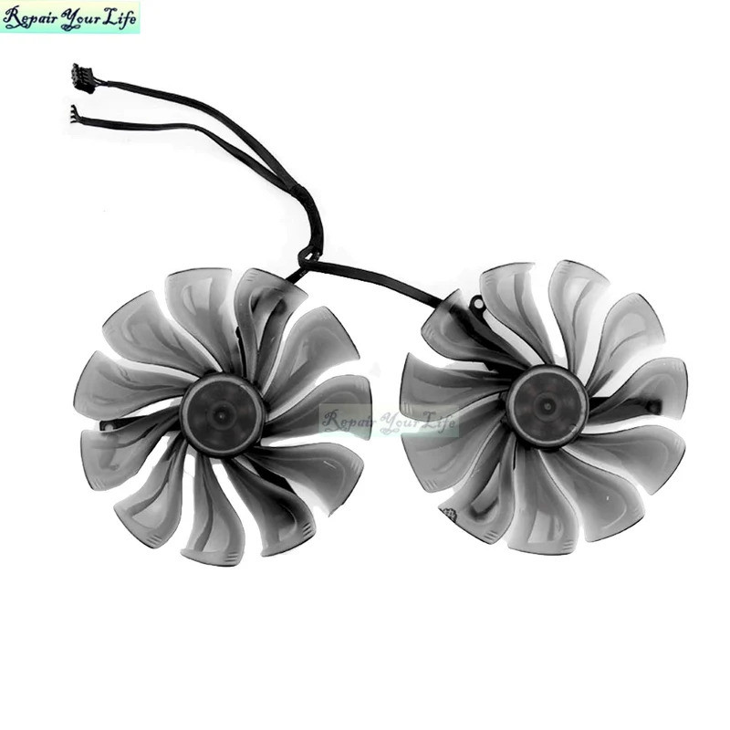 96 มม.GA8S2U RTX2070 คอมพิวเตอร์กราฟิกการ์ดพัดลมสําหรับ EMTEK/PALIT GeForce RTX 2060/2070 RTX2080 VG