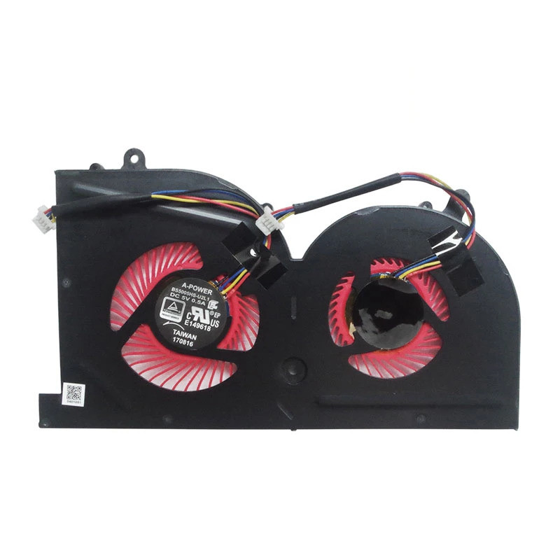 ใหม่ GPU Cooling CPU พัดลมสําหรับ MSi GS63 GS63VR GS73VR MS-16K3 MS-17B1 MS-17B2 BS5005HS-U2F1 BS500