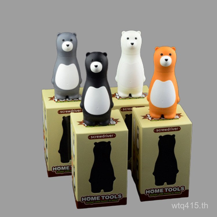 ชุดไขควงมัลติฟังก์ชั่นลายการ์ตูนหมีน้อยเครื่องมือไขควง Chrome Vanadium Steel ไขควง Creative Bear Dad