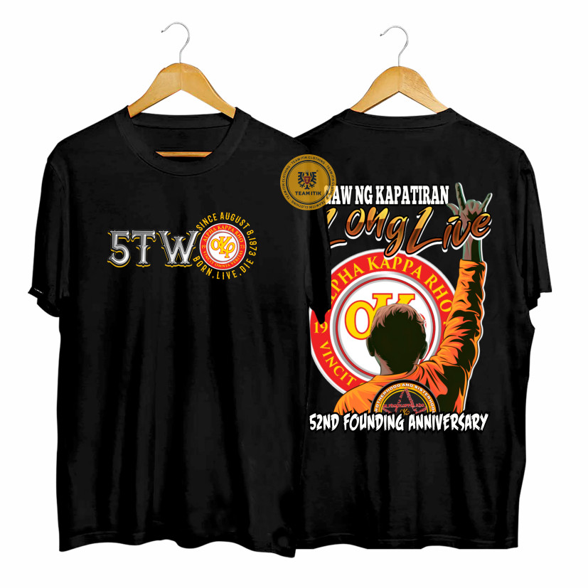 ทีม Itik CLO Alpha Kappa Rho ( 52ND V3) Skeptron 1973 Fraternity AKP เสื้อยืดสําหรับผู้ชาย Streetwea