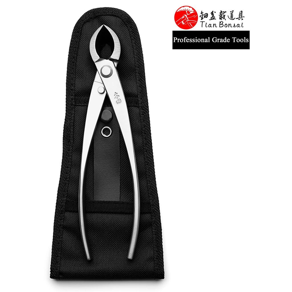 เครื่องมือบอนไซระดับมืออาชีพ เครื่องตัดกิ่ง เครื่องตัดขอบตรง 4Cr13MoV โลหะผสมเหล็ก ผลิตโดย TianBonsa
