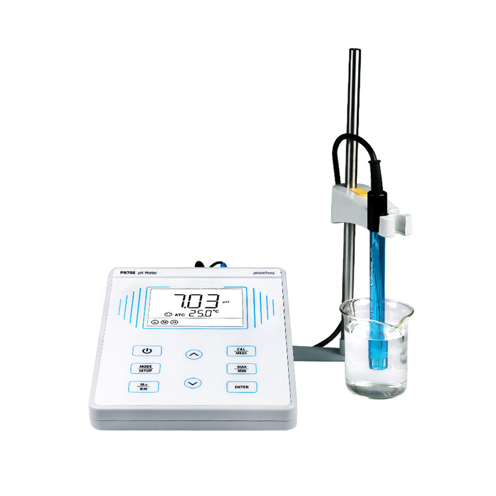 USA/NIST สารละลายสอบเทียบ PH700 ตารางด้านบน IP54 pH Meter ปรับแต่งตัวเลือก OEM ราคา