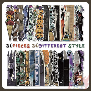 30ชิ้น/เซ็ต ❤ ที่คั่นหนังสือฮาโลวีนย้อนยุค ❤ หนังสือแฟชั่น เ…