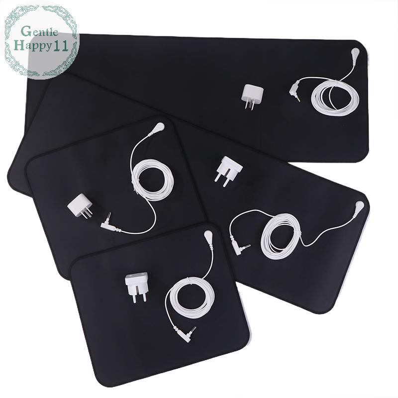 GentleHappy Grounding Mat สําหรับการนอนหลับพลังงานบรรเทาอาการปวดอักเสบ Balance Wellness เชื่อมต่อสําหรับพื้นดินพรมนําไฟฟ้า TH
