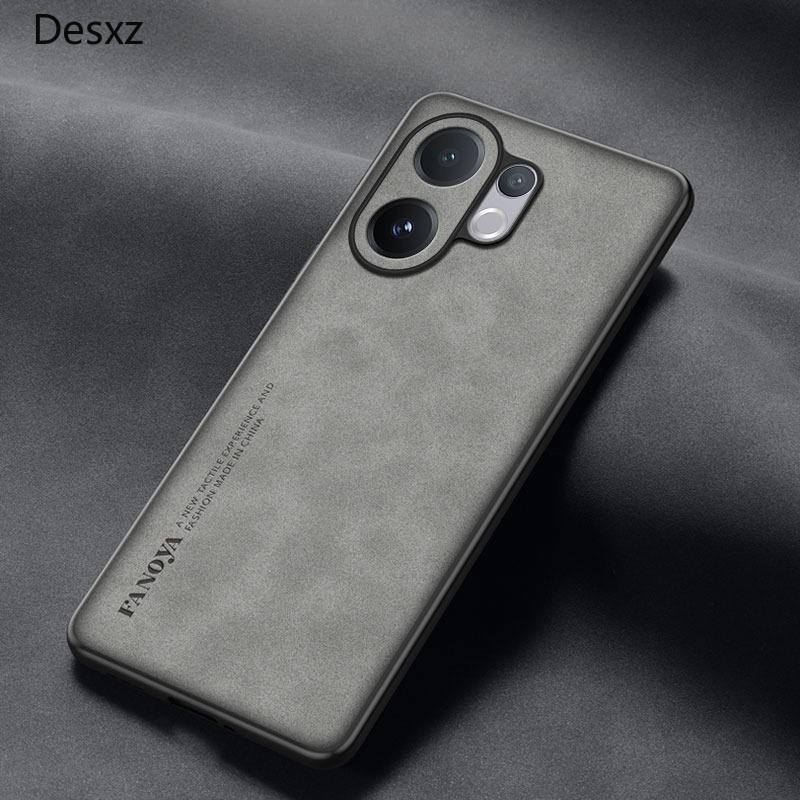 ปลอกซิลิโคนสําหรับ VIVO V60 V 60 V2511 กรณี Soft Edge Hard ฝาหลัง PU ป้องกันเคสโทรศัพท์หนัง