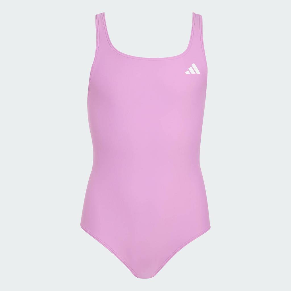 adidas ว่ายน้ำ ชุดว่ายน้ำ V-back สำหรับเด็ก เด็ก สีม่วง JZ6035