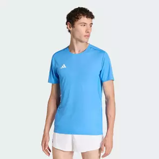 adidas วิ่ง เสื้อวิ่ง Adizero Essentials ผู้ชาย สีน้ำเงิน KA2937