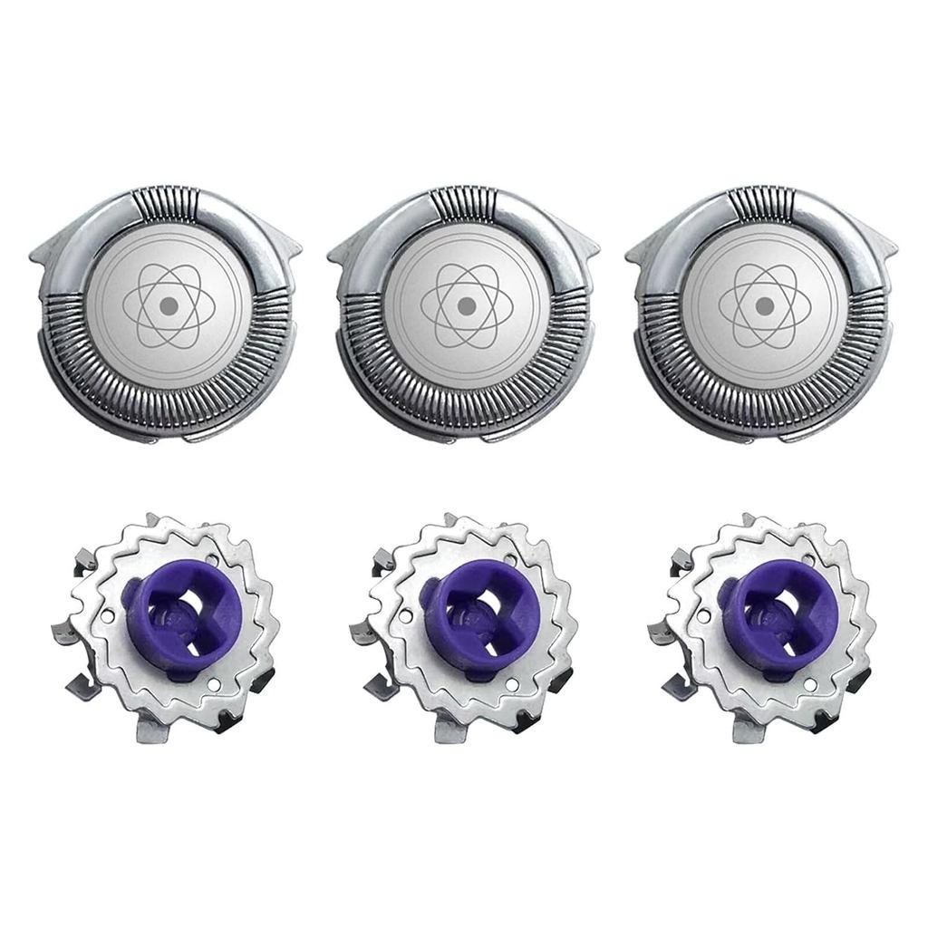 เฉพาะ 3X HQ8 เปลี่ยนหัวโกนสําหรับ P-hilips Norelco Series 7100, 7200, 7300, 7700, 7800, 8800, PT/AT7