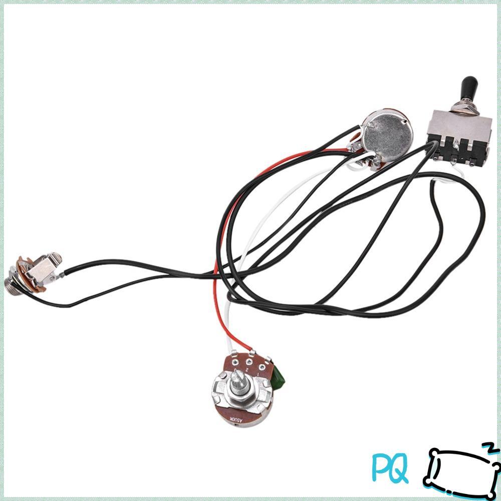 สายรัดสายไฟกีตาร์ PQ​, ​ชุดสายไฟ DIY​ ​สวิตช์โครเมี่ยม​ ​สายรัด Prewired​, ​การออกแบบรถกระบะสองตัว​ 