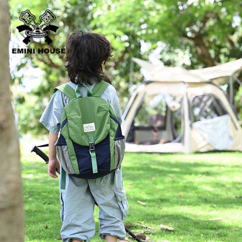 EMINI HOUSE กระเป๋าเป้น้ำหนักเบาสำหรับเด็กชายสไตล์ใหม่ ใช้งานได้ทั้งOutdoorและปีนเขา