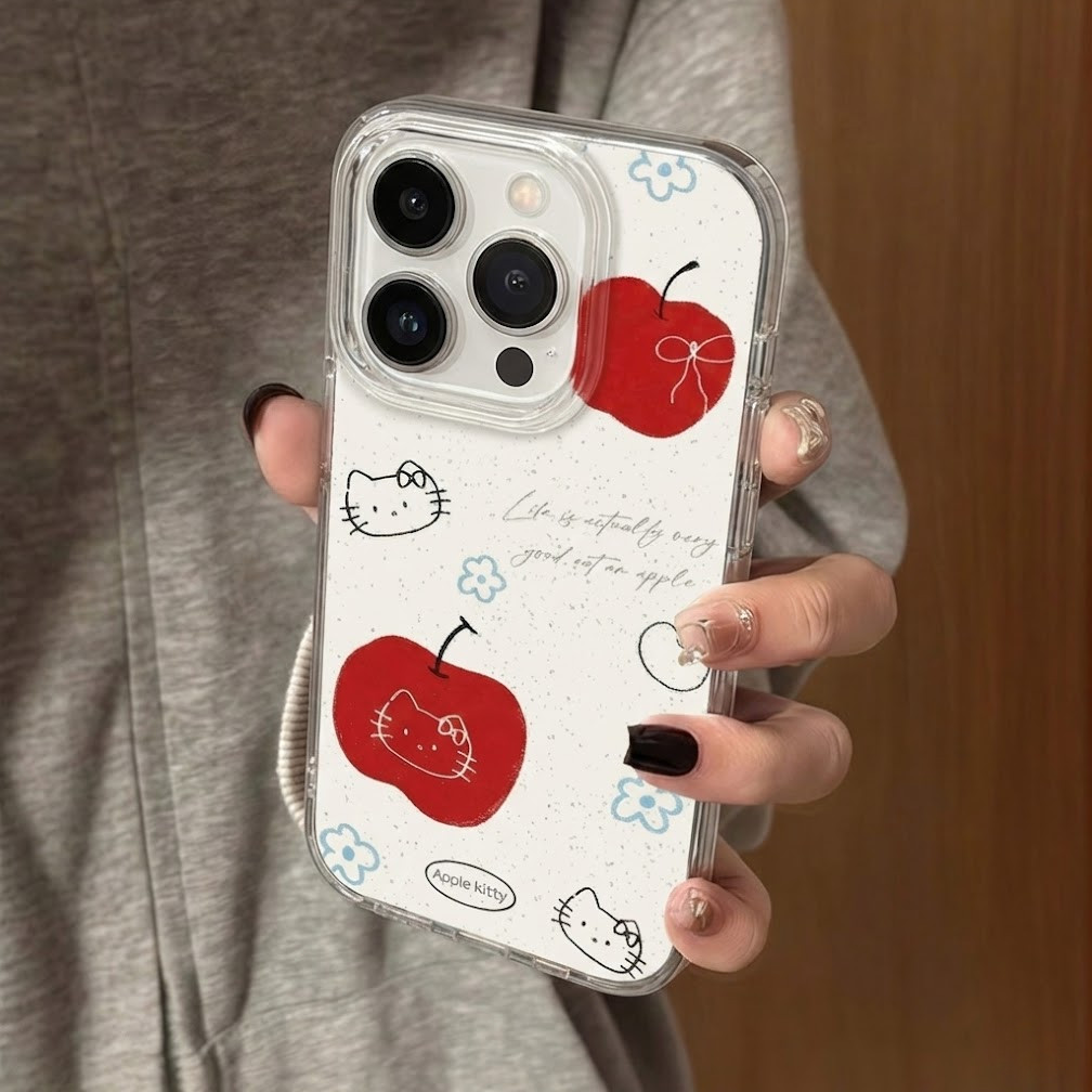 เคสไอโฟน 13 การป้องกันการตก ลูกแมวที่เรียบง่ายและมีสไตล์ For IPhone 17 13 16 11 15 12 14 Pro Max 13 11 Pro 14 15 16 Plus
