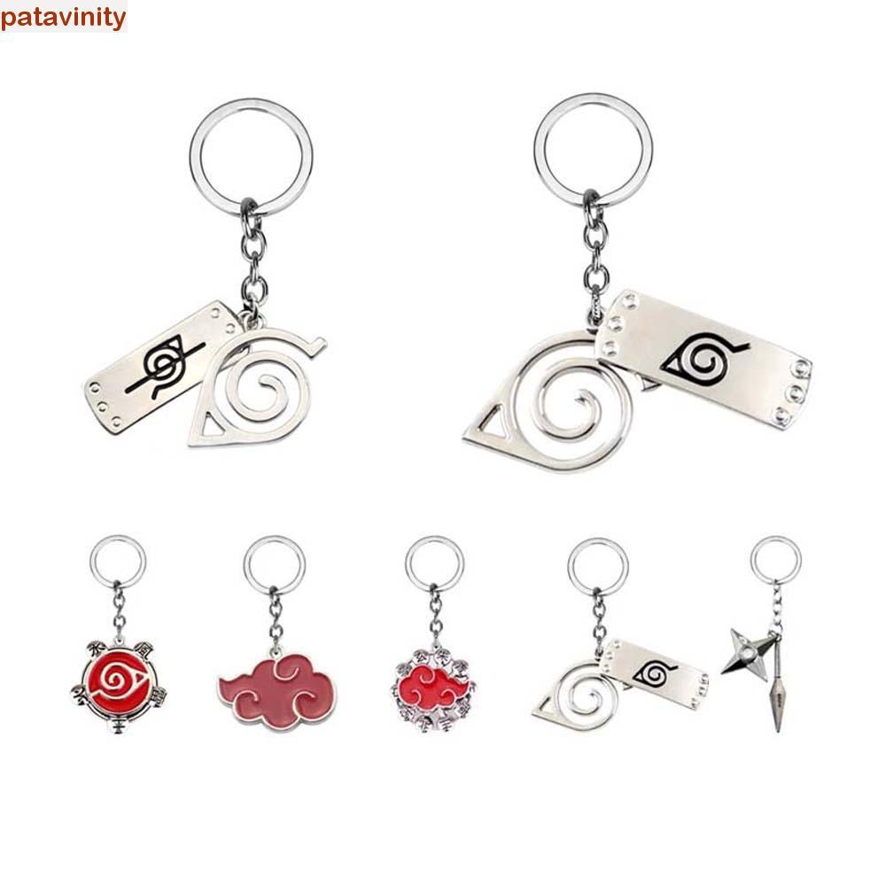 PATAVINITY Naruto Key Rings จี้ห้อยกระเป๋าโลหะการ์ตูน Key Chain พวงกุญแจ พวงกุญแจ พวงกุญแจรถยนต์ Nar
