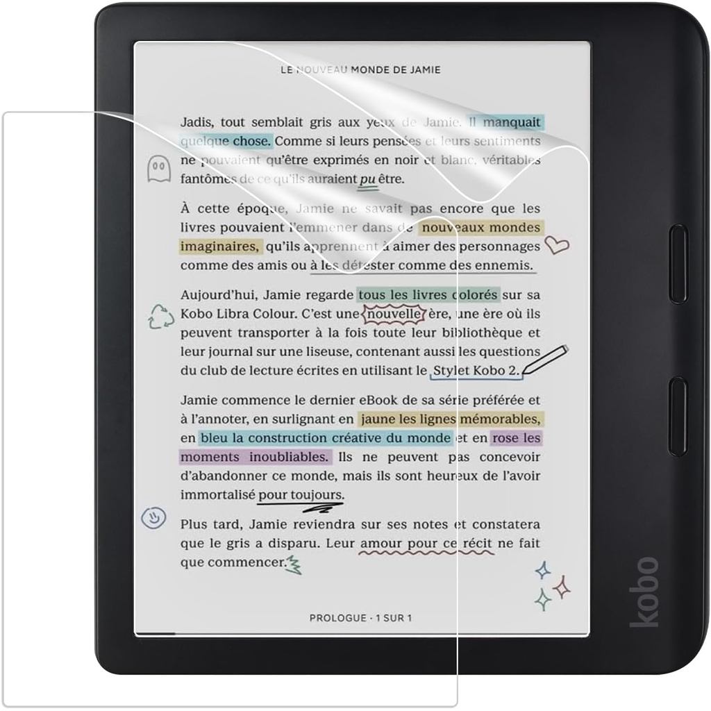 Matte Screen Protector สําหรับ Kobo Libra Colour 7 นิ้ว 2024/Kobo Libra 2 N428 N418 Anti-Glare Premi
