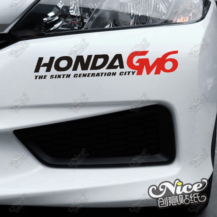 Honda รุ่นใหม่ refitting Gm6 สติ๊กเกอร์แต่งรถ GLASS STICKER สติ๊กเกอร์รอยขีดข่วน สติ๊กเกอร์สร้างสรรค์