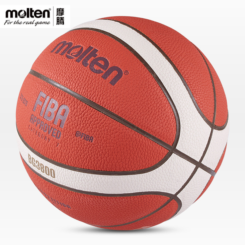 ลูกบาสเก็ตบอล Molten/Molten เบอร์ 7 เบอร์ 6 เบอร์ 5 GM7X/BG3800 Competition หนังนิ่มที่ทนต่อการสึกหร