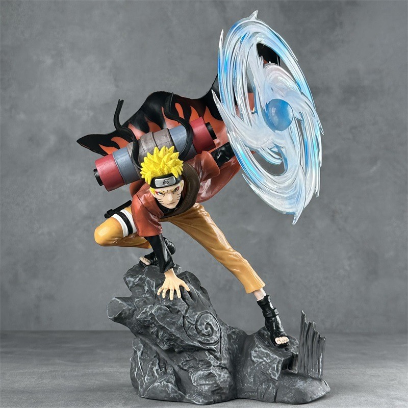 [DW] Naruto UP Edition Sage Mode Naruto Rasengan Scene Figure Anime Collectible Statue Display Base