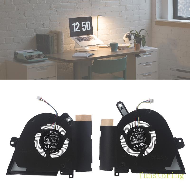 FUN สําหรับ TUF Dash F15 FX516 FX516P FX516PM FX516PC CPU GPU พัดลมระบายความร้อน 12V 1A 4-pin แล็ปท็