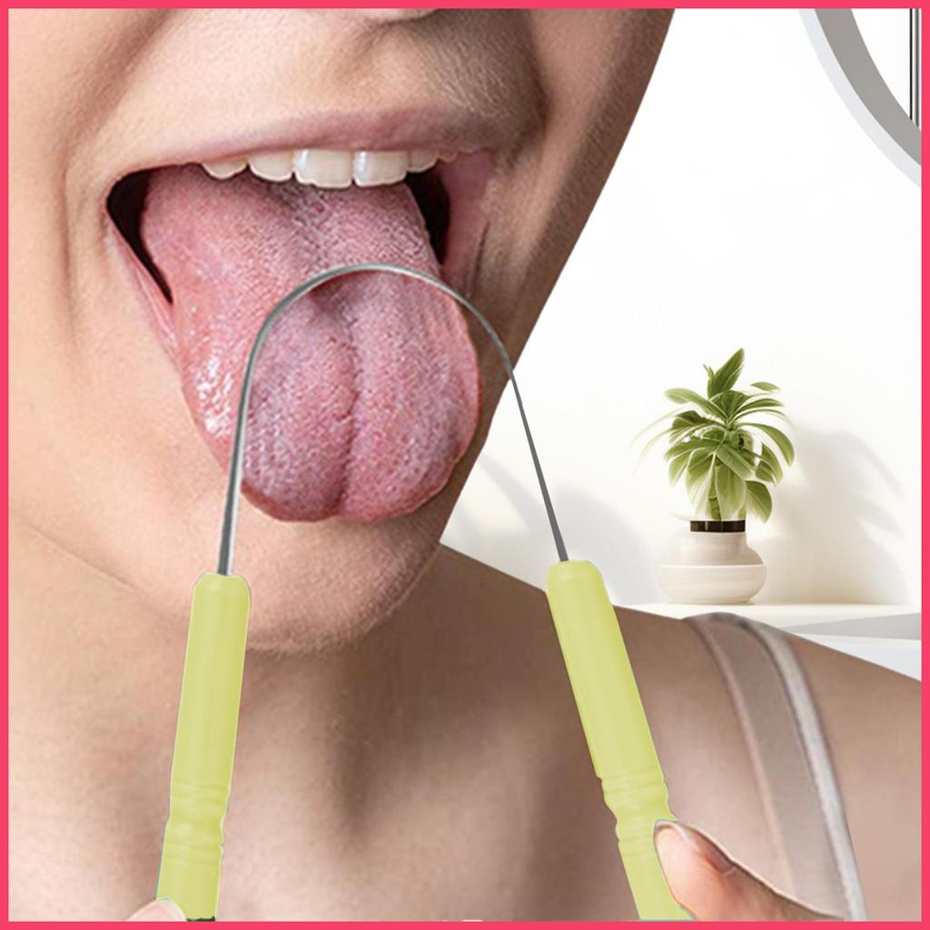 Tongue Scrubber สําหรับเด็กช่องปากคราบเครื่องมือกําจัดลิ้นทําความสะอาด Scrubber สําหรับผู้หญิงผู้ชาย