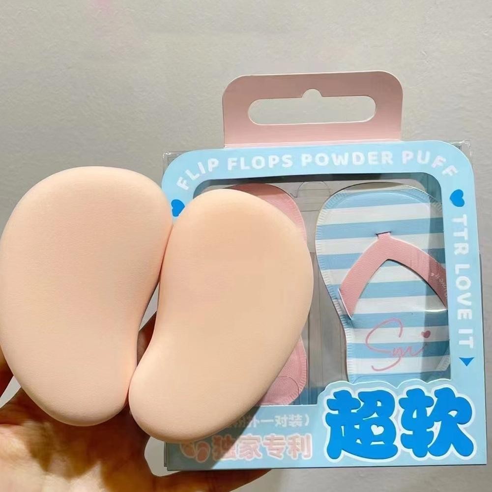 Soft Sweet Love Powder Puff Air Cushion Powder Puff Dual ฟองน้ําแห้งและเปียกใช้ P2v2